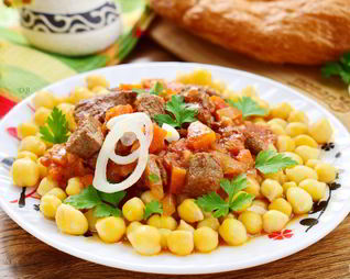 Татарский суп Нохутлы аш