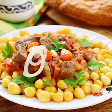 Рецепт Татарский суп Нохутлы аш