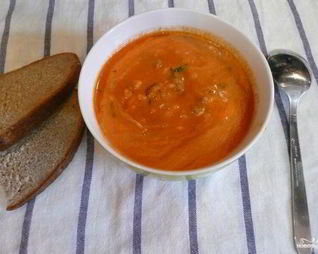Томатный суп с фаршем