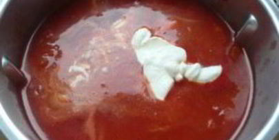 томатный суп с фаршем