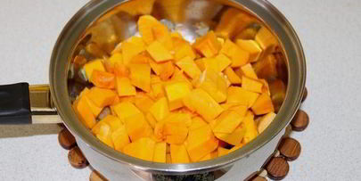 тыквенный крем-суп с белыми грибами