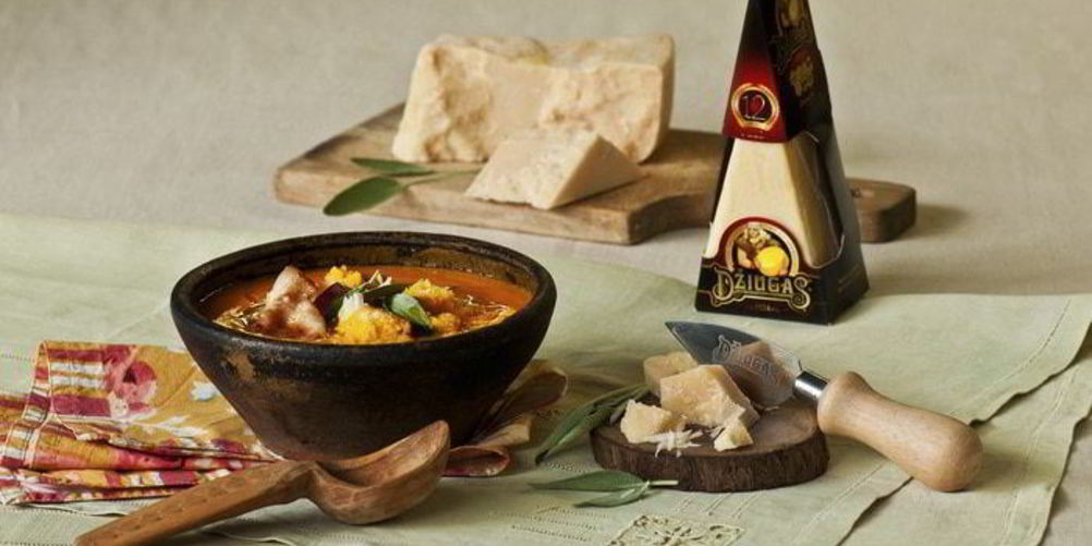 Рецепт тыквенный суп с сыром и беконом