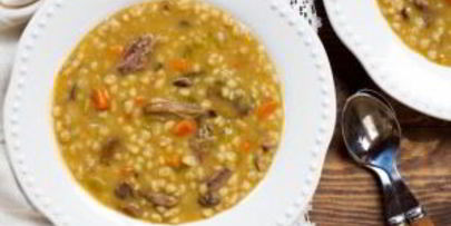 ячменный суп с ребрышками