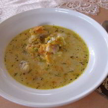 Рецепт Зимний, сливочный рыбный супчик