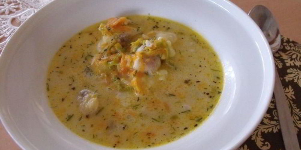 Рецепт зимний, сливочный рыбный супчик