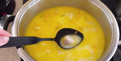 зимний, сливочный рыбный супчик