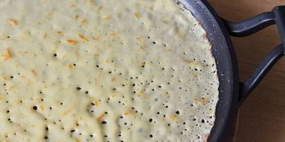 апельсиновые блинчики с творогом