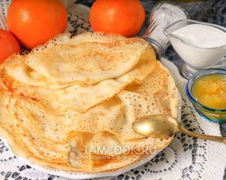 Ажурные блинчики на кефире с дырочками