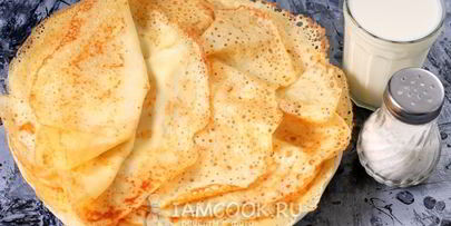 ажурные блинчики на кефире с дырочками