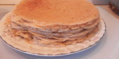 ажурные блинчики в пост