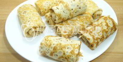 ажурные блины с фаршем