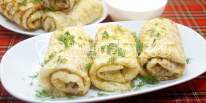 ажурные блины с фаршем