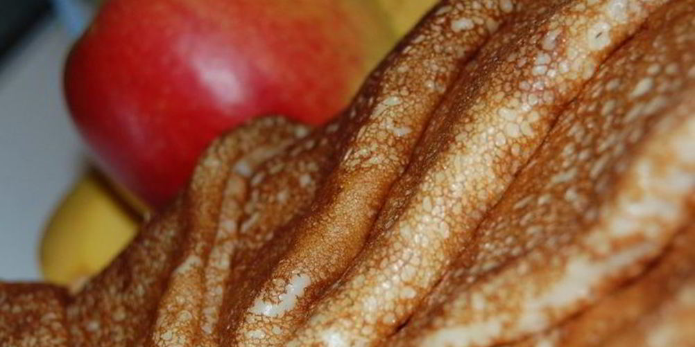 Рецепт бананово-яблочные блинчики на кефире