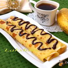 Рецепт Блинчики фаршированные бананом