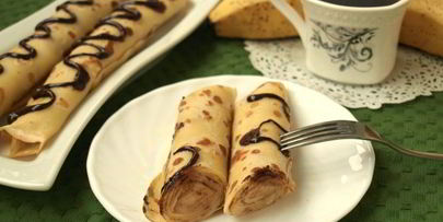 блинчики фаршированные бананом