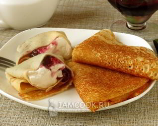 Блинчики из творожного теста