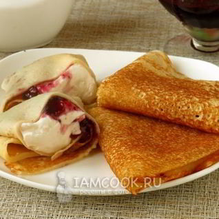 Блинчики из творожного теста