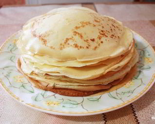 Блинчики на сухом молоке