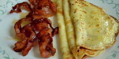 блинчики с беконом