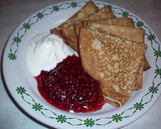 Блинчики с кукурузной мукой