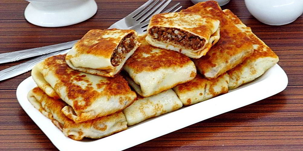 Рецепт блинчики с куриными желудками и рисом