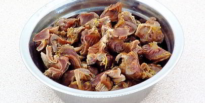 блинчики с куриными желудками и рисом