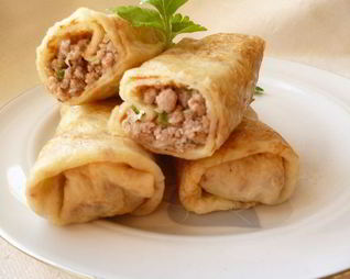 Блинчики с мясом для друзей