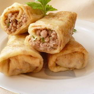 Блинчики с мясом для друзей