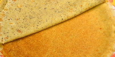 блинчики с начинкой из семги и лука порея