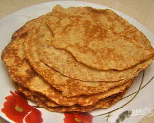 Блинчики с отрубями