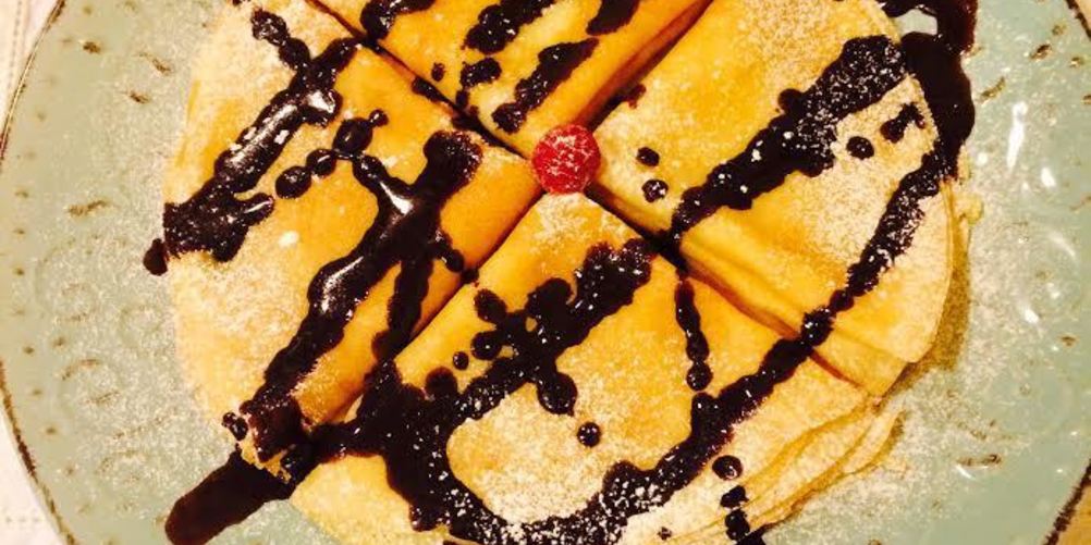 Рецепт блинчиков с шоколадного глазурью