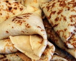 Блинчики с творогом и бананом