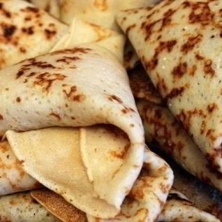 Блинчики с творогом и бананом