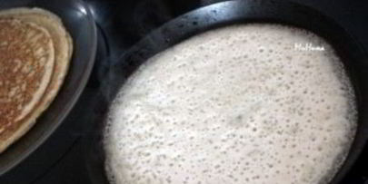 блинчики с творогом и бананом