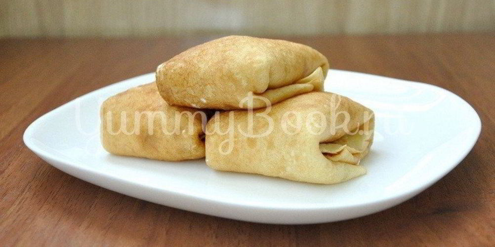 Рецепт блинчики с творогом и вишней