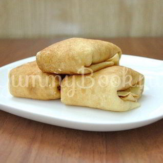 Блинчики с творогом и вишней