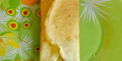 блинчики с творогом и вишней