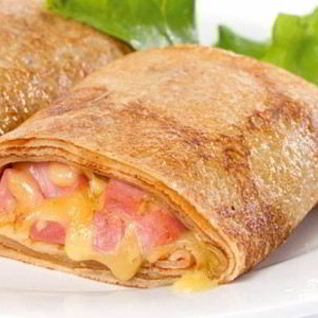 Блинчики с ветчиной и сыром