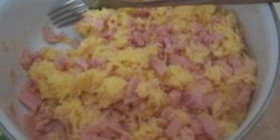 блинчики с ветчиной и сыром