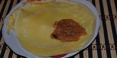 блинчики с яблоками