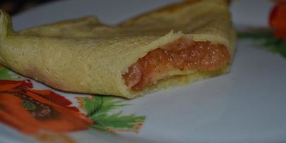 блинчики с яблоками