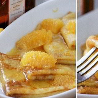 Блинчики в апельсиновой карамели