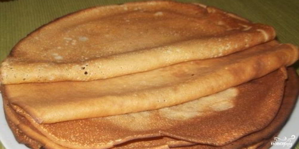 Рецепт блины без дрожжей на молоке