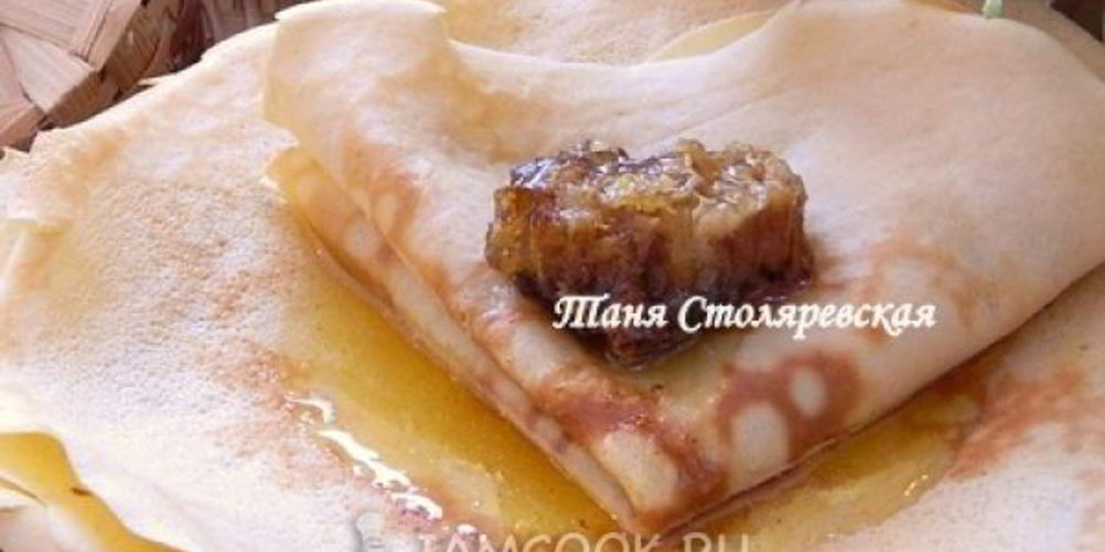 Рецепт блины бисквитные