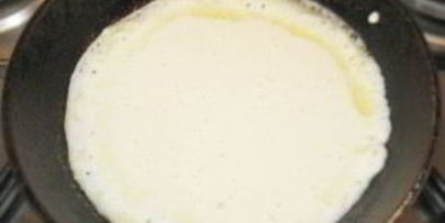 блины на кефире с кипятком