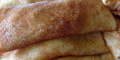 блины на кипятке и кефире