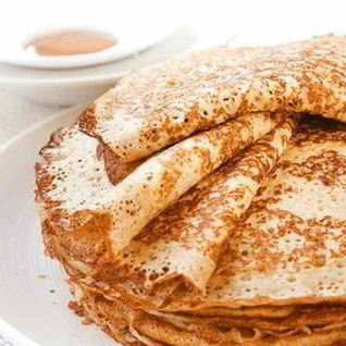 Блины на ряженке с кипятком