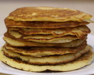 Блины на ряженке толстые