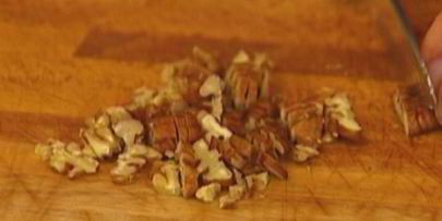 блины с бананами, орехами пекан и кокосовой стружкой