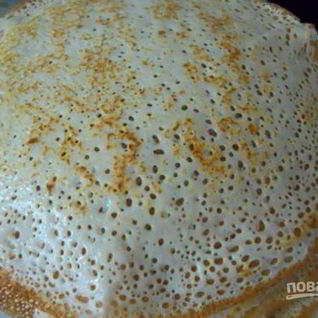 Блины с дырочками на молоке